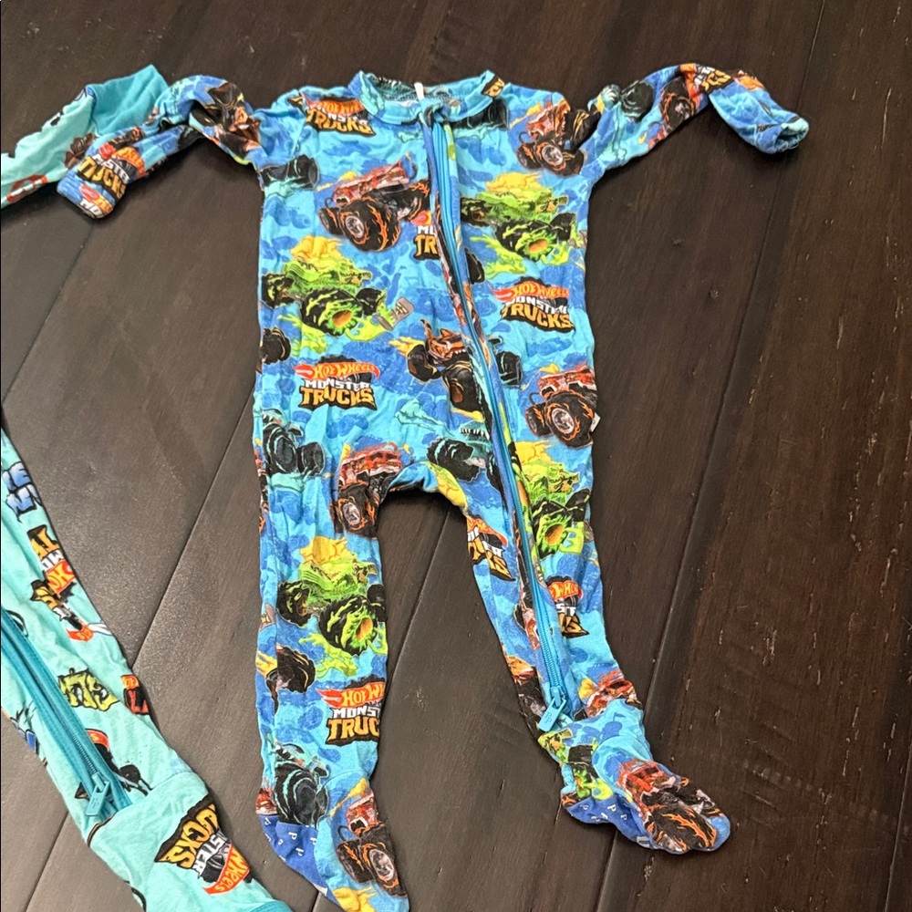 Posh Peanut Vibrant Monster Truck Footie